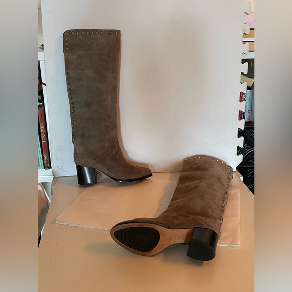 Jimmy Choo
Suede Studded Accents Riding Boots - Picture 5 of 7